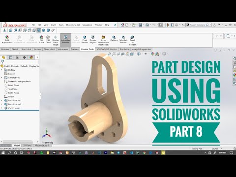 Solidworks tutorial for beginners exercise 8 in [2020]