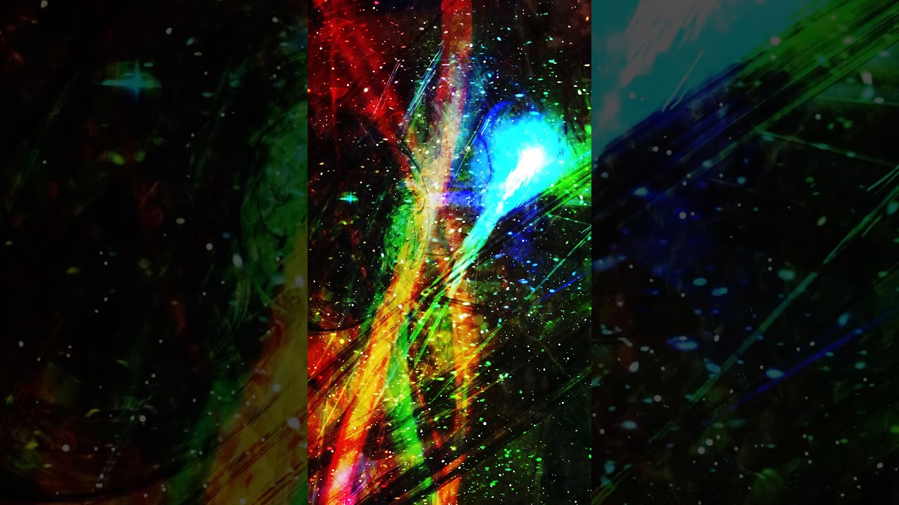 Dark Multicolored Chaotic Geometry in Outer Space with Stars