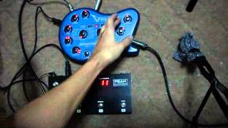 Video thumbnail for peak midi foot controller รุ่น FCB4N2 and v-amp 2 by kengbluerock