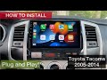 How To Install 9 Android Plug And Play Unit Toyota Tacoma 2005 2010