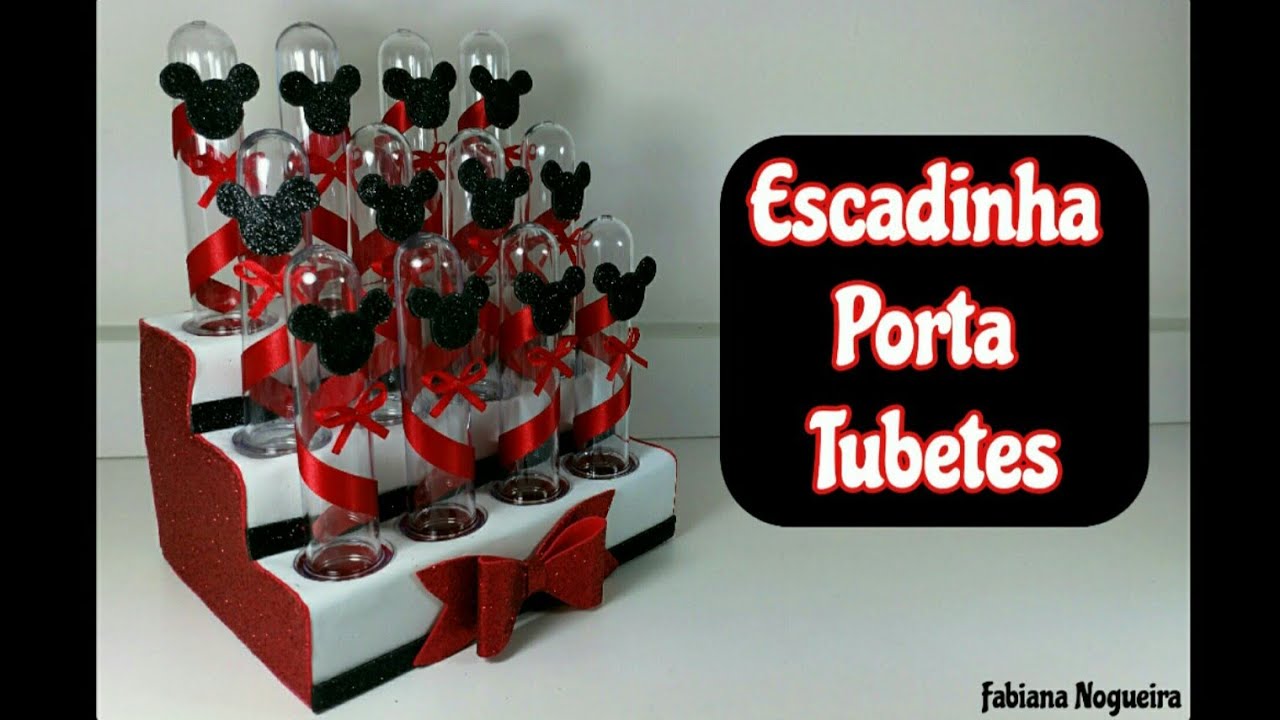 Escadinha Porta Tubete Feito com EVA e Material Reciclável ♥️🍭