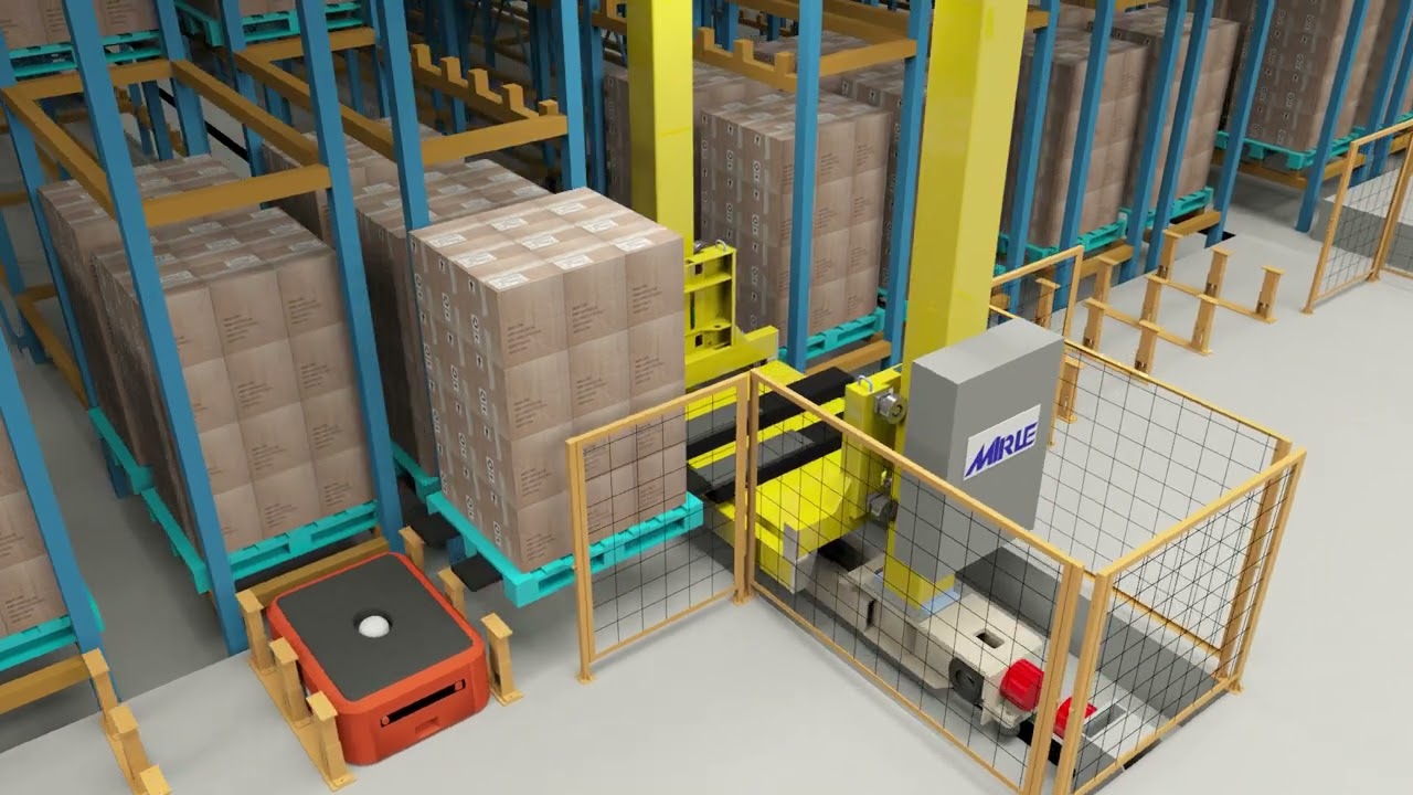 MIRLE Double Deep ASRS AGV Simulation