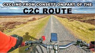 Cycling from Consett on part of the C2C route