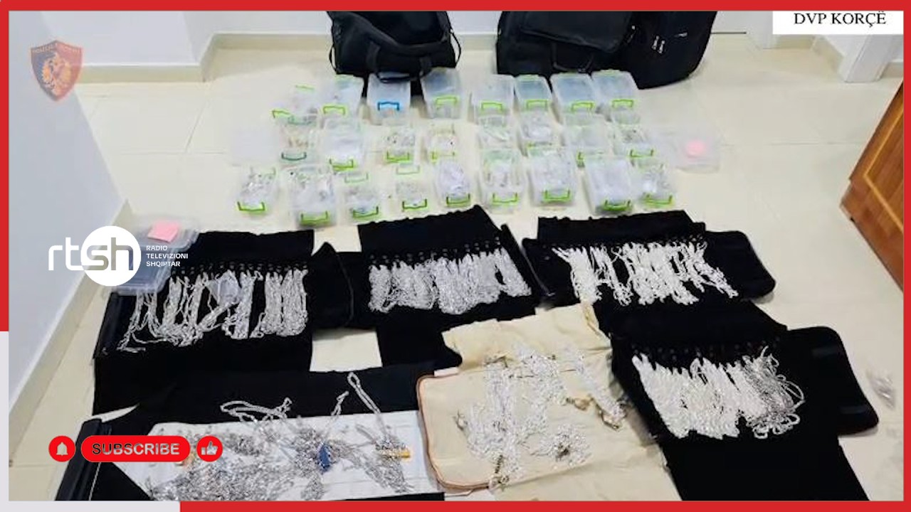 27 kg bizhuteri argjendi kontrabandë, dy persona nën hetim në Korçë