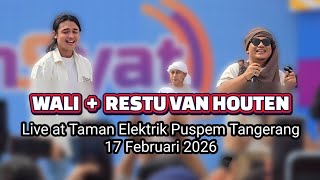 Download lagu WALI feat. RESTU VAN HOUTEN live Taman Elektrik Puspem Tangerang 17 Feb 2026 mp3