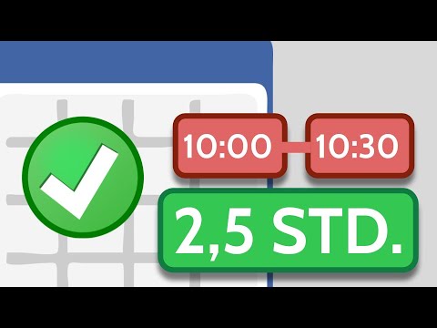 Stunden und Minuten in Excel berechnen 🔥🔥🔥