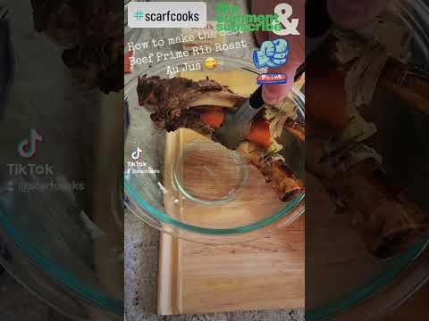 How to make the best Beef Prime Rib  Roast Au Jus  😋