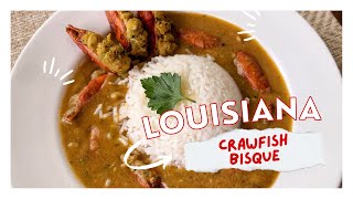 CRAWFISH BISQUE WITH STUFFED HEADS