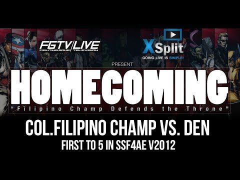 Homecoming: coL.Filipino Champ (@FChampRyan) (Dhalsim) vs. Den (Akuma) - SSF4AE - FT5 - 10/19/13