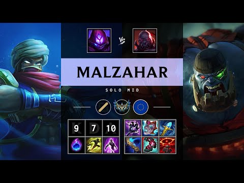 Malzahar Mid vs Sion - EUW Challenger Patch 25.17