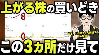【株 初心者】株の買いどきを徹底解説！この3カ所だけ見ればいいです【株式投資・個別株】