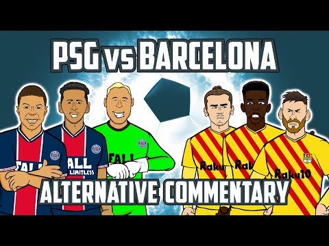 🎤PSG vs Barcelona: Alternative Commentary🎤 (Champions League Goals Highlights Mbappe)