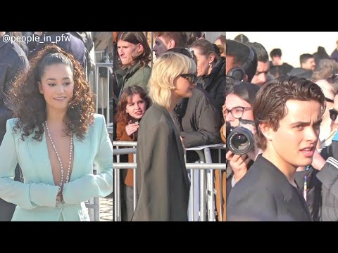 Léna Situations, Mia Regan & Ryan Prevedel - Givenchy Fall Winter 23/24 show in Paris - 02.03.2023