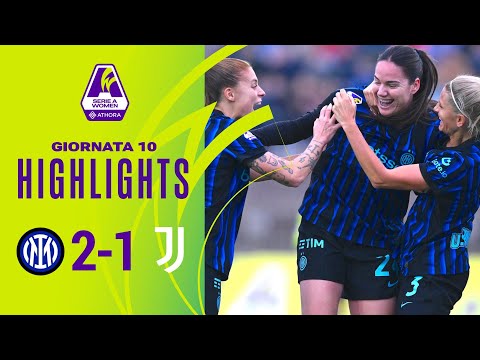 Inter-Juventus 2-1 | Salvai apre, Vilhjalmsdottir e Milinkovic la ribaltano | #SerieAWomenAthora