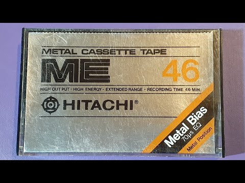 HITACHI 1st GENERATION METAL TYPE 4 CASSETTE HITACHI  ME from 1979