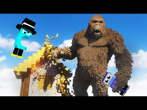 We Smash a Minecraft Village with King Kong in Teardown Multiplayer!