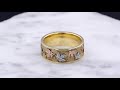 video - Tricolor Maple Leaf Wedding Band