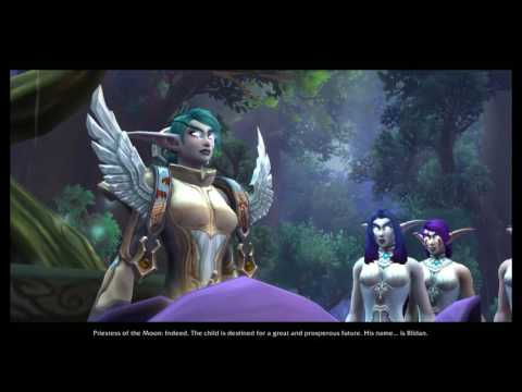 The Birth of Illidan Cutscene Cinematic. Warcraft Legion.