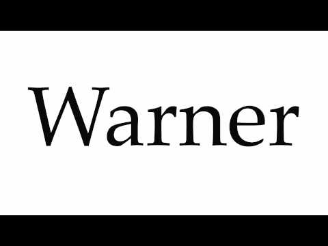 How to Pronounce Warner