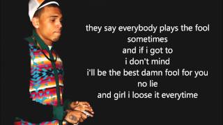Chris Brown - Stuck On Stupid Lyrics NEW SONG 2012