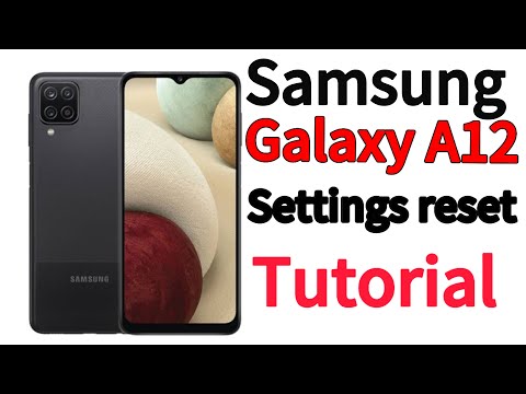How to Reset All Settings on Samsung Galaxy A12 | Restore Default Settings Without Deleting Data