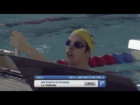 Final 200 libre masculina Open España de Natación - Málaga 2015