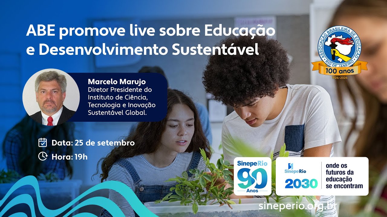 ABE promove live sobre Educação e Desenvolvimento Sustentável