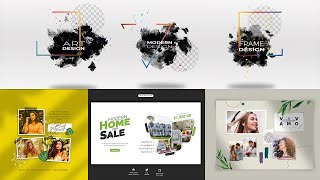Photo Frame Set Mockup With Doodle Ornament Photoshop Tutorial