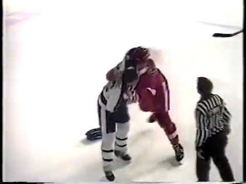 Joey Kocur vs Bob McGill Round 1 & Brawl