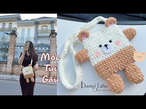 Túi gấu đeo chéo kute