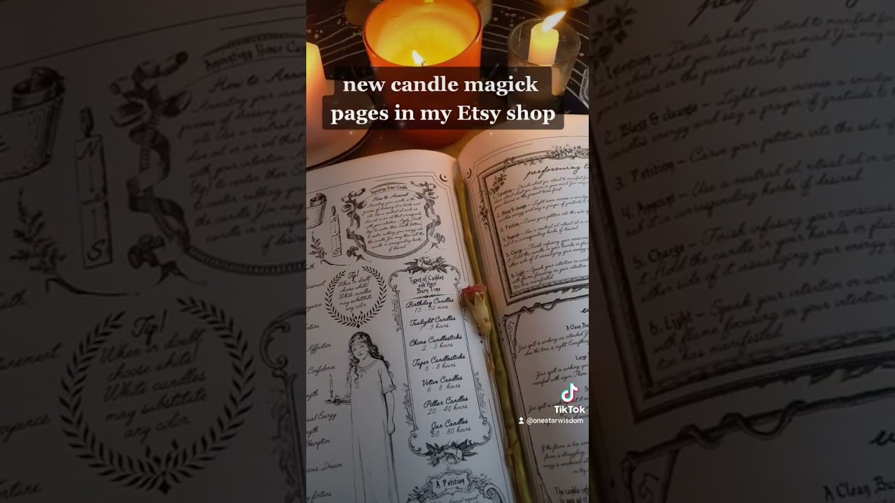 OneStarWisdom.Etsy.com 💖 #witchcraft #bookofshadows #grimoire #printable #witch