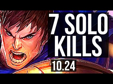 GAREN vs JAYCE (TOP) | 7 solo kills, 1.3M mastery, 13/3/4, 300+ games | KR Diamond | v10.24