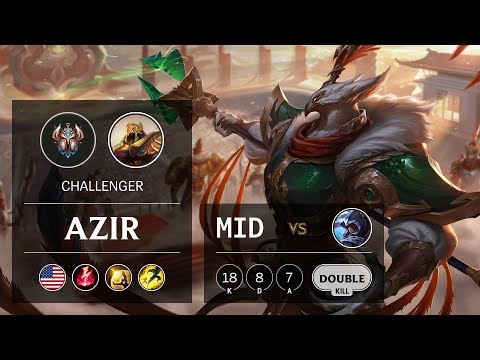 Azir Mid vs Talon - NA Challenger Patch 9.21