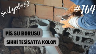 #164 Açık Dirsek| Yapıda Pis Su Toplama| Pimaş Boru| Sıhhi Tesisatta K