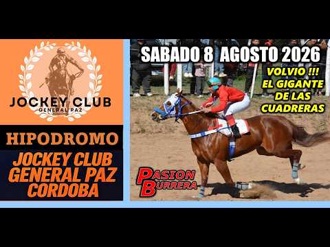 REAPERTURA JOCKEY CLUB GENERAL PAZ - CBA (08-08-2026) MARATONICA JORNADA ! TODAS LAS CARRERAS !