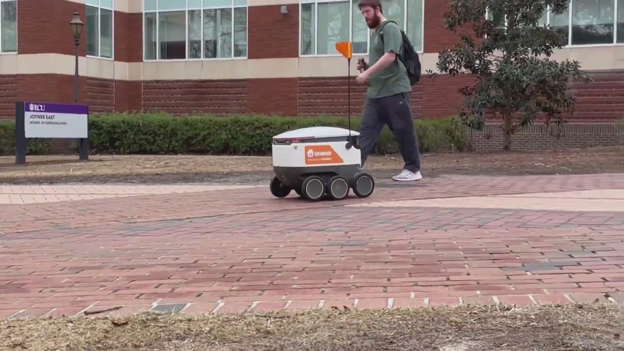 Food delivery robots now available on ECU campus