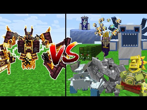 Ignis VS All Bosses from Mowzie's Mobs and The Twilight Forest - Minecraft