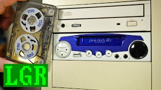 LGR Oddware: The 5.25" PC Cassette Tape Deck! Plusdeck 2c