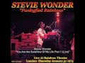 Stevie Wonder You Are The Sunshine Of My Life Part 1 Live At The Rainbow Theater