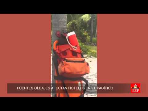 Fuertes oleajes causan inundaciones en hoteles en Rio Hato.