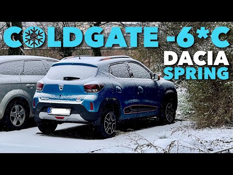 DACIA Spring COLD GATE ??  -6 Grad Celsius Autobahn Fahrt & Ladeleistung - Kann das gut gehen ??