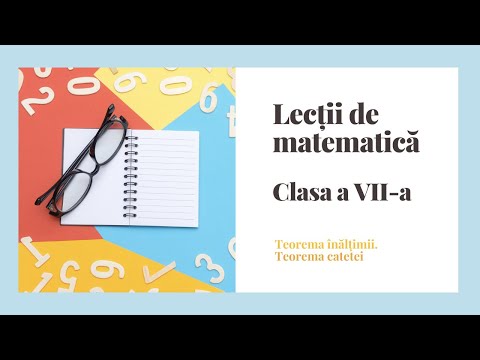 Lectie de consolidare „Teorema catetei” - Clasa a VII-a