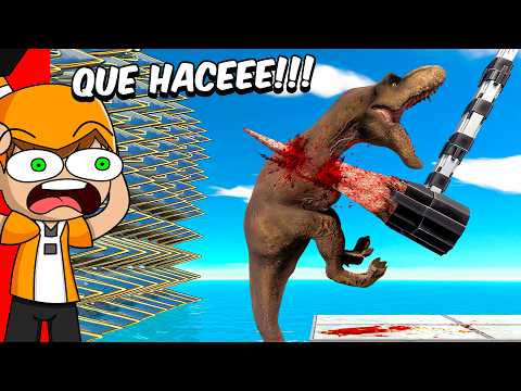GIANT CLAW VS. WILD ANIMALS 💥 | Palmita reacts to Animal Revolt Battle Simulator