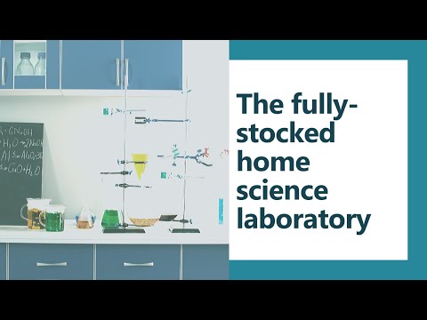 The fully-stocked home science laboratory