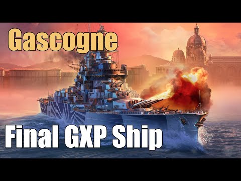 Gascogne: Final GXP Ship | World of Warships Legends | 4k