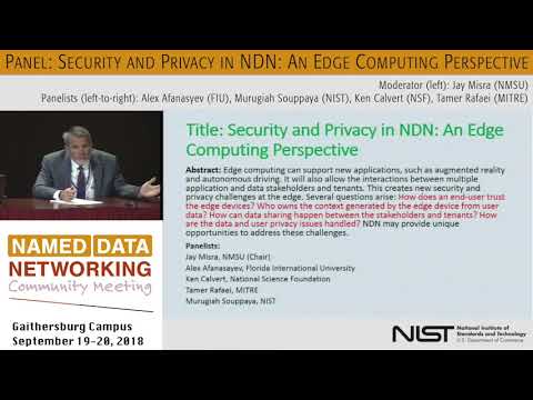 NDN Panel: Security and Privacy in NDN @ NDN Community Meeting 2018