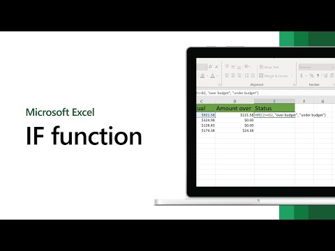 How to use the IF function in Microsoft Excel