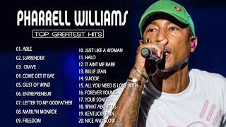 PHARRELL WILLIAMS - 20 Greatest Hits, Grandes Éxitos| Surrender, Able, Crave, Entrepreneur...