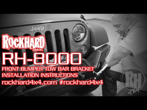 RH-8000 – Jeep Front Bumper Towbar Kits – Install Instructions Video by Rock Hard 4x4