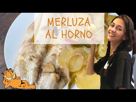 Filetes de MERLUZA al Horno 🤤 ¡Con Patatas, Verduras y Salsa de Limón!